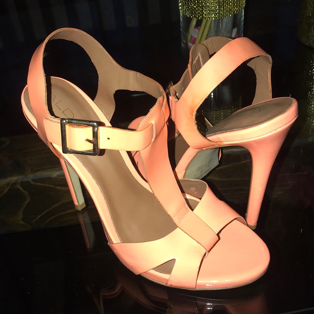 Orange high heel sandal!
